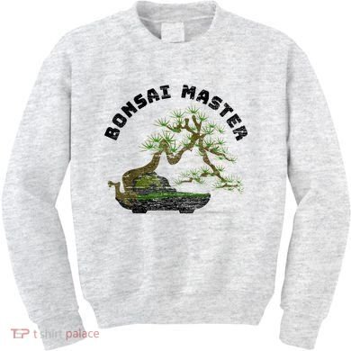 Vintage Bonsai Master Bonsai Tree Kids Sweatshirt