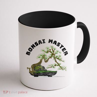 Vintage Bonsai Master Bonsai Tree Coffee Mug back