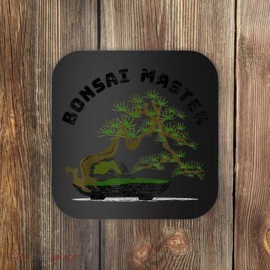 Vintage Bonsai Master Bonsai Tree Coaster