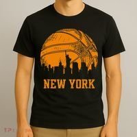 Vintage Basketball New York City Skyline Outfit T-Shirt thumb 3