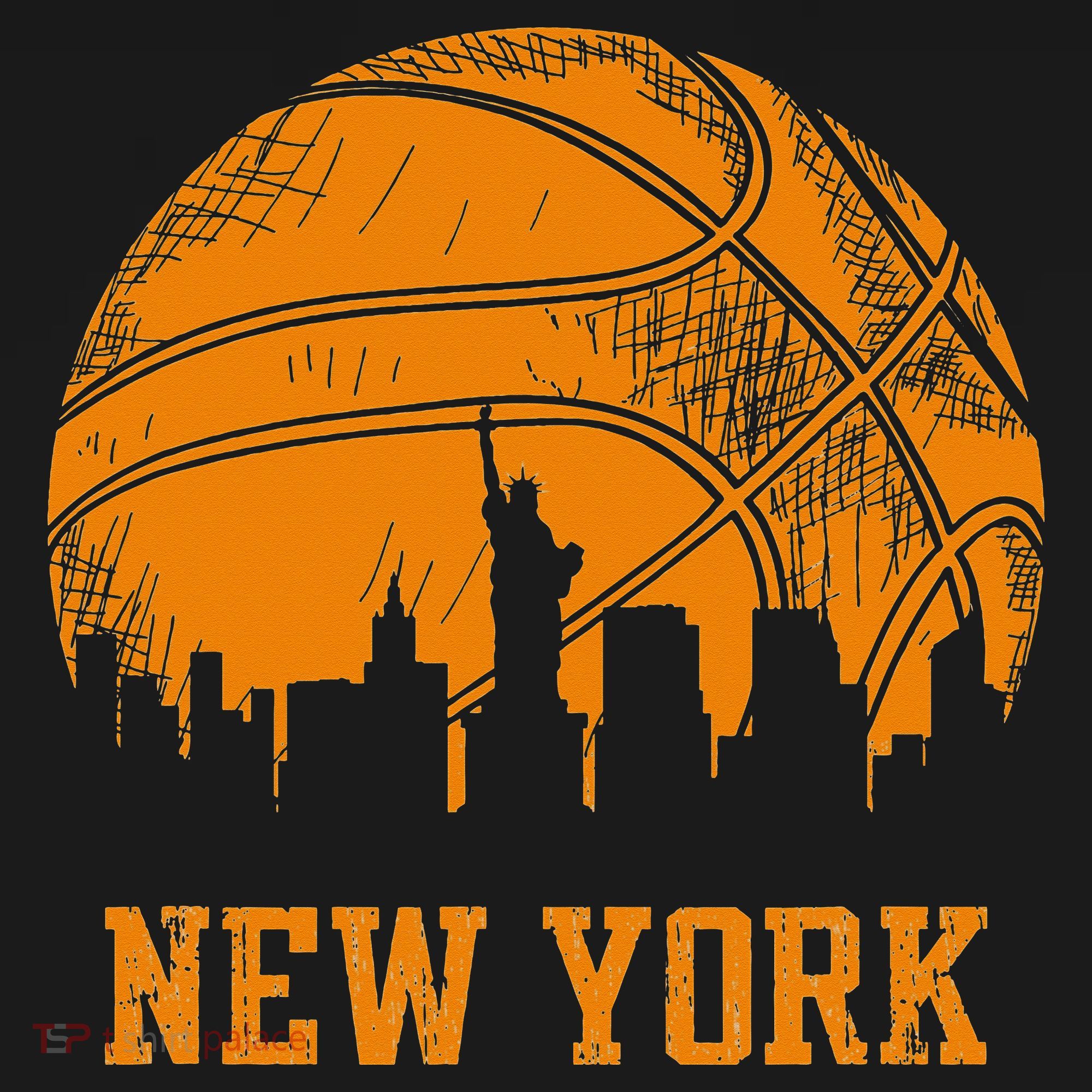 Vintage Basketball New York City Skyline Outfit T-Shirt