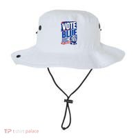 Vote Blue Our Democracy Rights Future Anti Trump Bucket Hat thumb 0