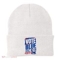 Vote Blue Our Democracy Rights Future Anti Trump Beanie thumb 0