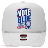 Vote Blue Our Democracy Rights Future Anti Trump Hat thumb 0