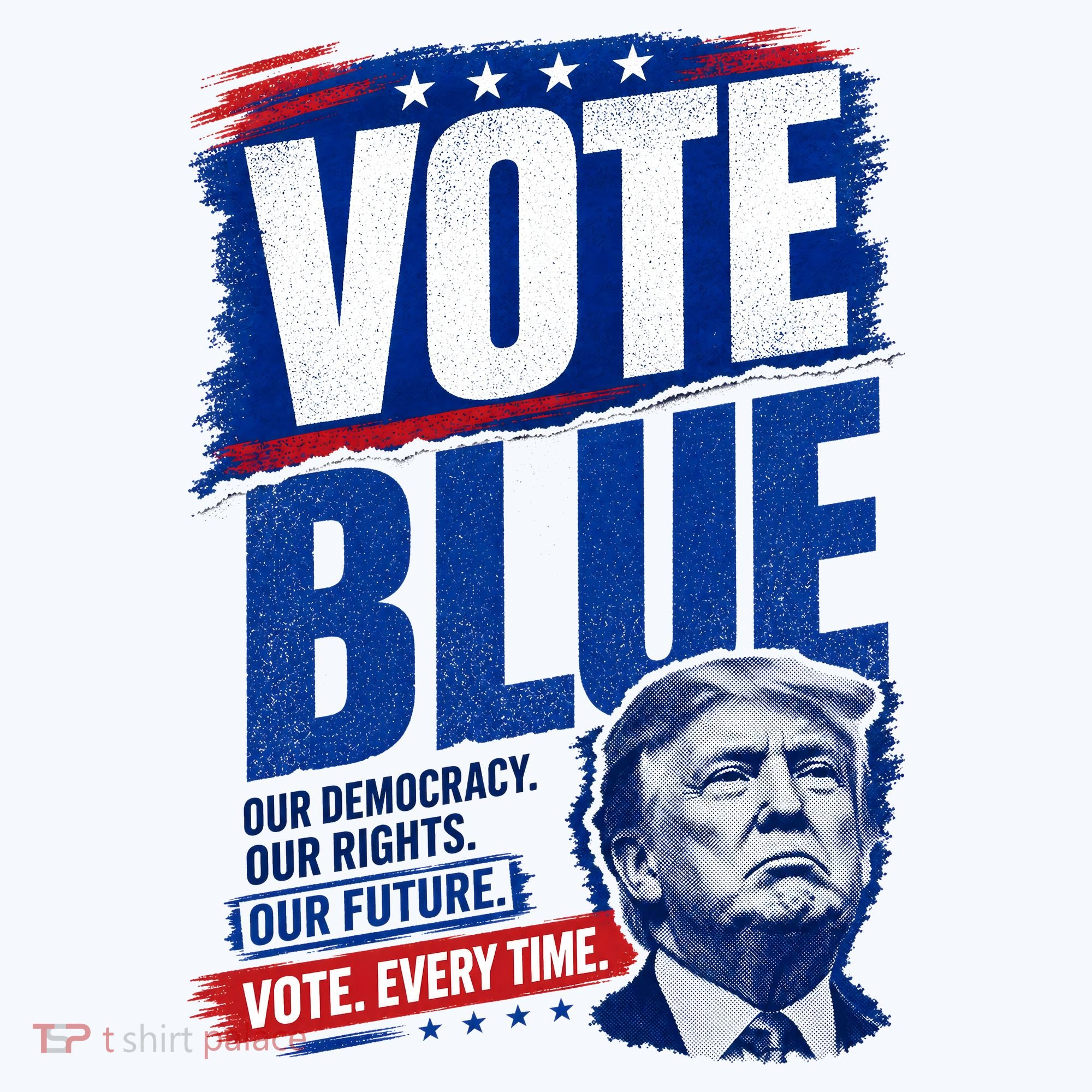 Vote Blue Our Democracy Rights Future Anti Trump Visor