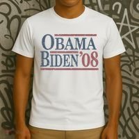 Vintage Barack Obama Joe Biden 2008 T-Shirt thumb 3