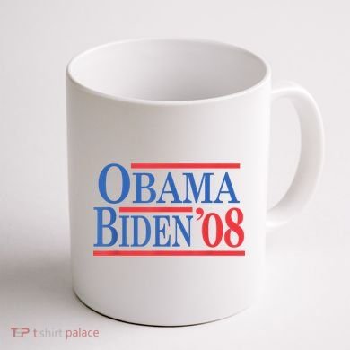Vintage Barack Obama Joe Biden 2008 Coffee Mug back