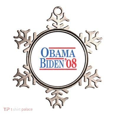 Vintage Barack Obama Joe Biden 2008 Ornament