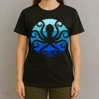 Vintage Blue Octopus Emblem T-Shirt thumb 4