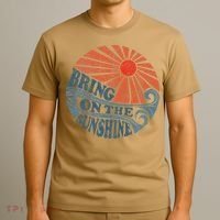 Vintage Bring On The Sunshine Cute Retro 70S Beach Vacation T-Shirt thumb 3