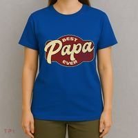 Vintage Best Papa Ever Dad Papa Cute Gift T-Shirt thumb 4