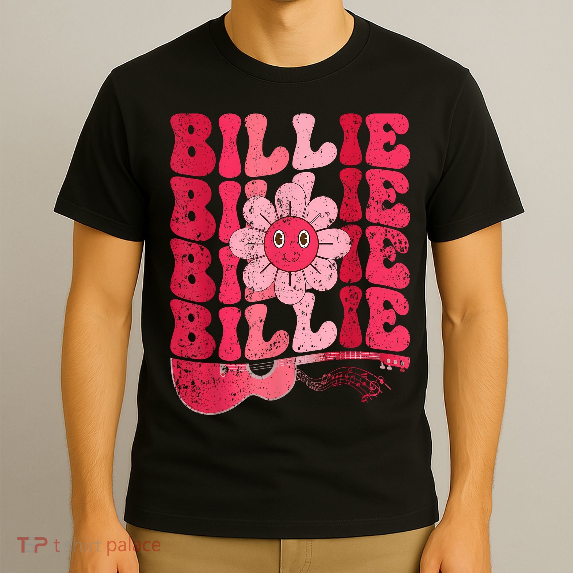 Vintage Billie Personalized Name I Love Billie Groovy T-Shirt
