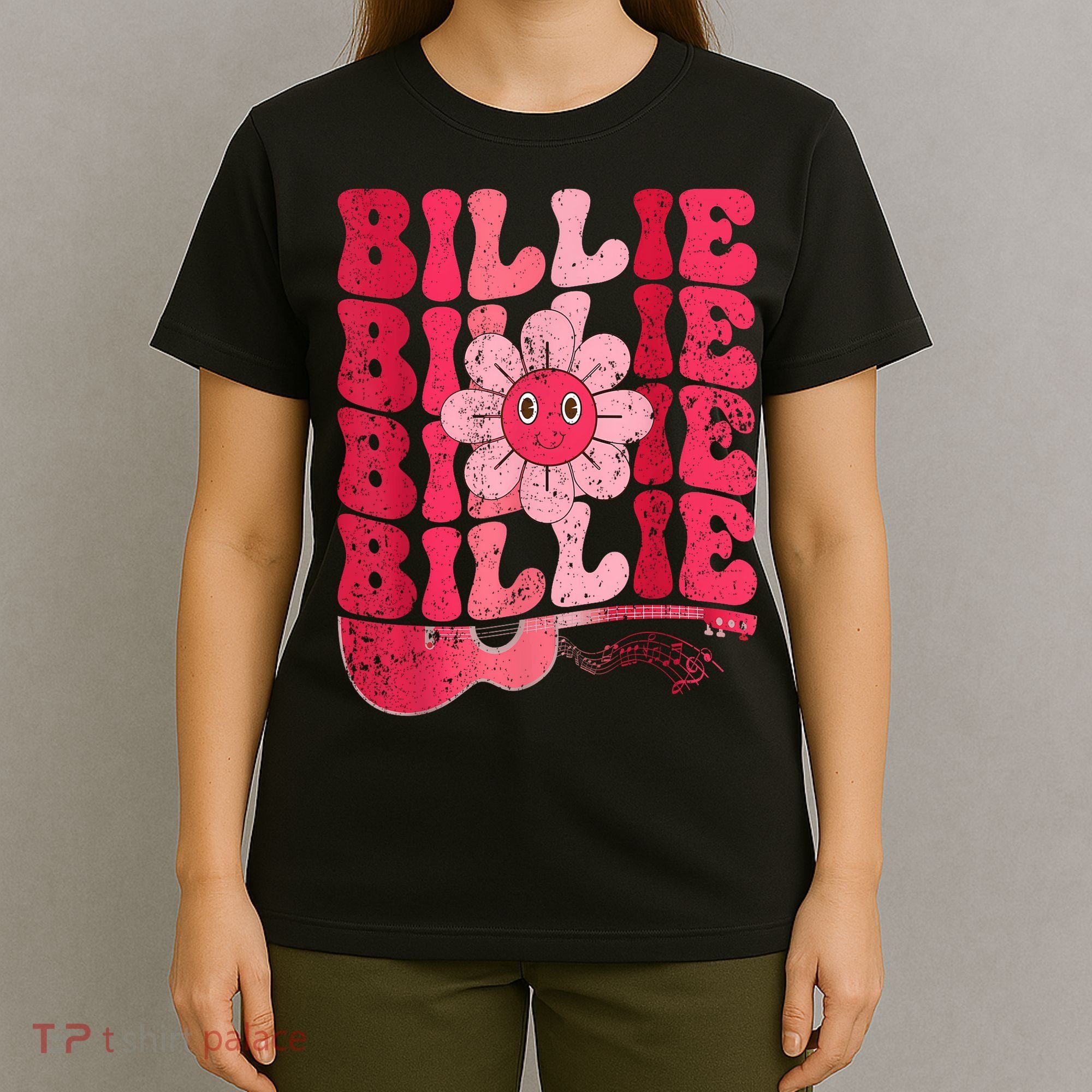 Vintage Billie Personalized Name I Love Billie Groovy T-Shirt