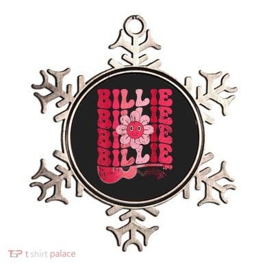 Vintage Billie Personalized Name I Love Billie Groovy Ornament