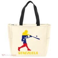 Venezuelan Baseball Player Batter National Team Flag Gift Tote Bag thumb 0