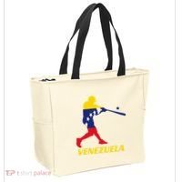 Venezuelan Baseball Player Batter National Team Flag Gift Tote Bag thumb 2