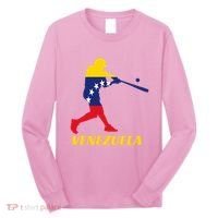 Venezuelan Baseball Player Batter National Team Flag Gift Long Sleeve Shirt thumb 0