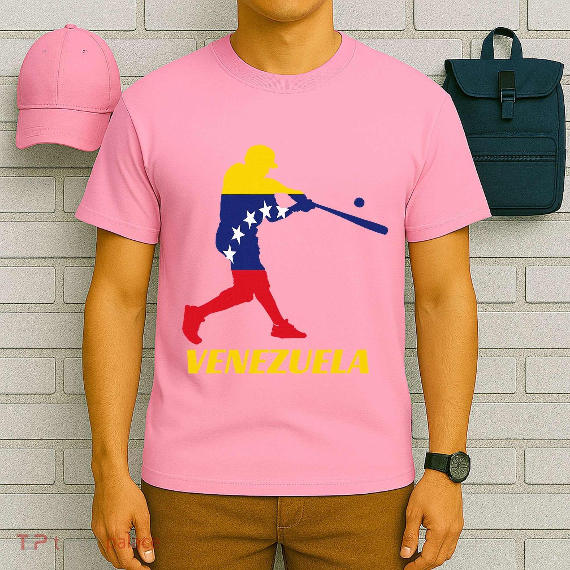 Venezuelan Baseball Player Batter National Team Flag Gift T-Shirt