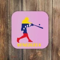 Venezuelan Baseball Player Batter National Team Flag Gift Coaster thumb 0