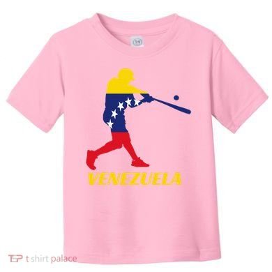 Venezuelan Baseball Player Batter National Team Flag Gift Toddler T-Shirt