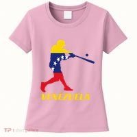Venezuelan Baseball Player Batter National Team Flag Gift Women's T-Shirt thumb 0