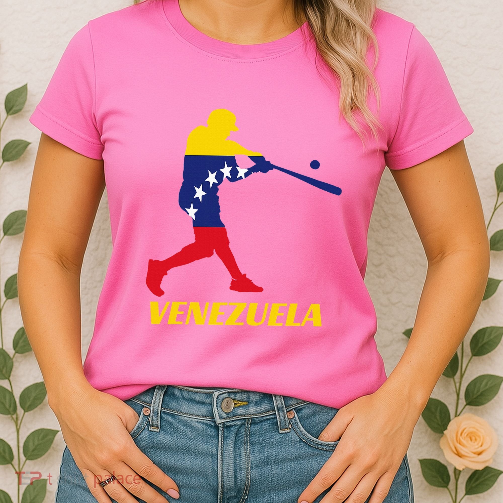 Venezuelan Baseball Player Batter National Team Flag Gift Women's T-Shirt