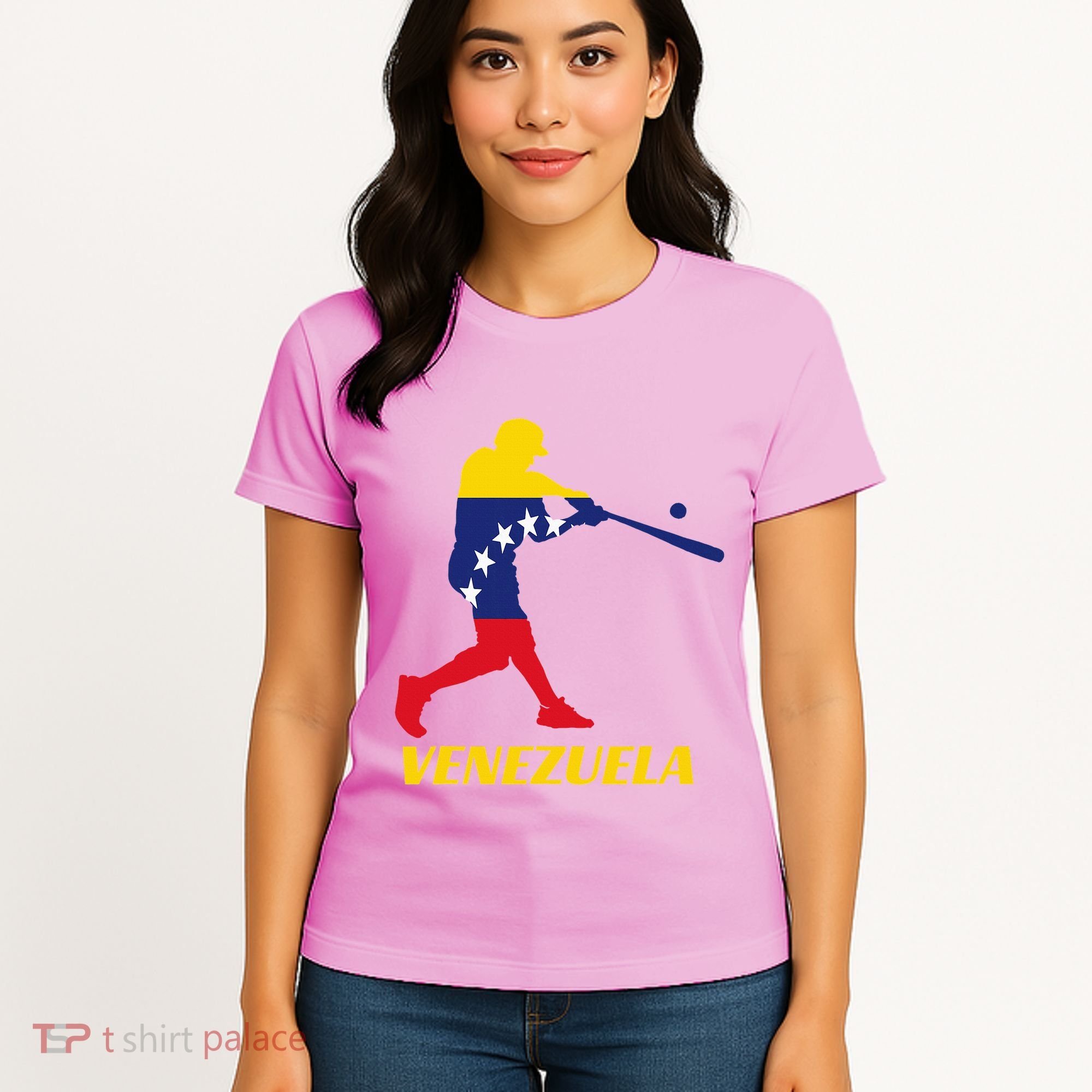 Venezuelan Baseball Player Batter National Team Flag Gift Women's T-Shirt