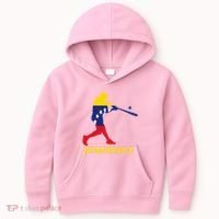 Venezuelan Baseball Player Batter National Team Flag Gift Kids Hoodie thumb 0