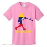 Venezuelan Baseball Player Batter National Team Flag Gift Kids T-Shirt thumb 0