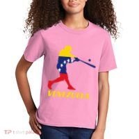 Venezuelan Baseball Player Batter National Team Flag Gift Kids T-Shirt thumb 2