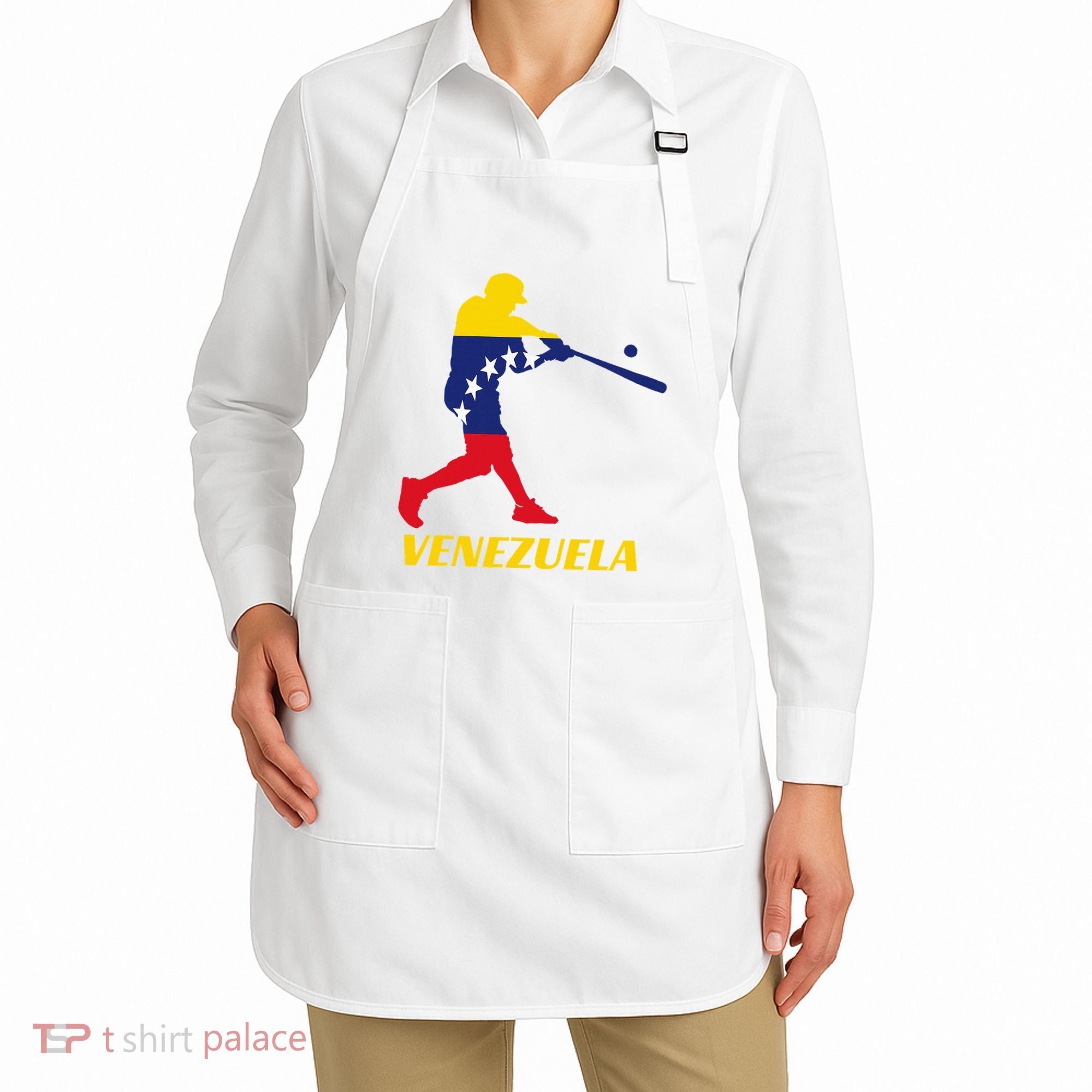 Venezuelan Baseball Player Batter National Team Flag Gift Apron