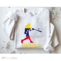 Venezuelan Baseball Player Batter National Team Flag Gift Sweatshirt thumb 2
