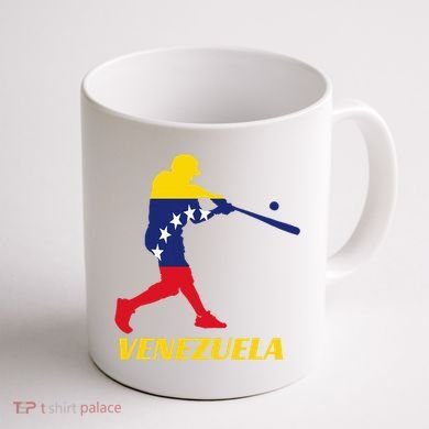 Venezuelan Baseball Player Batter National Team Flag Gift Coffee Mug back