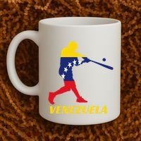 Venezuelan Baseball Player Batter National Team Flag Gift Coffee Mug thumb 2