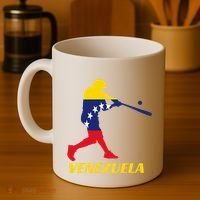 Venezuelan Baseball Player Batter National Team Flag Gift Coffee Mug thumb 4