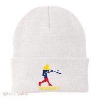 Venezuelan Baseball Player Batter National Team Flag Gift Beanie thumb 0
