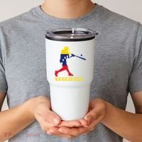 Venezuelan Baseball Player Batter National Team Flag Gift Tumbler thumb 2