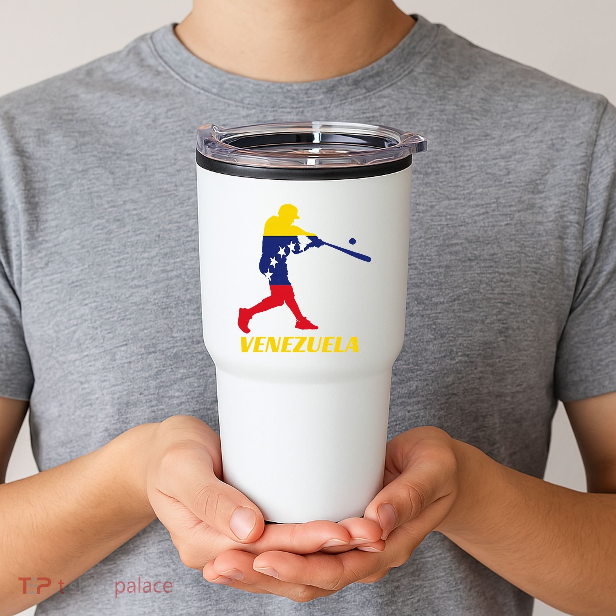 Venezuelan Baseball Player Batter National Team Flag Gift Tumbler