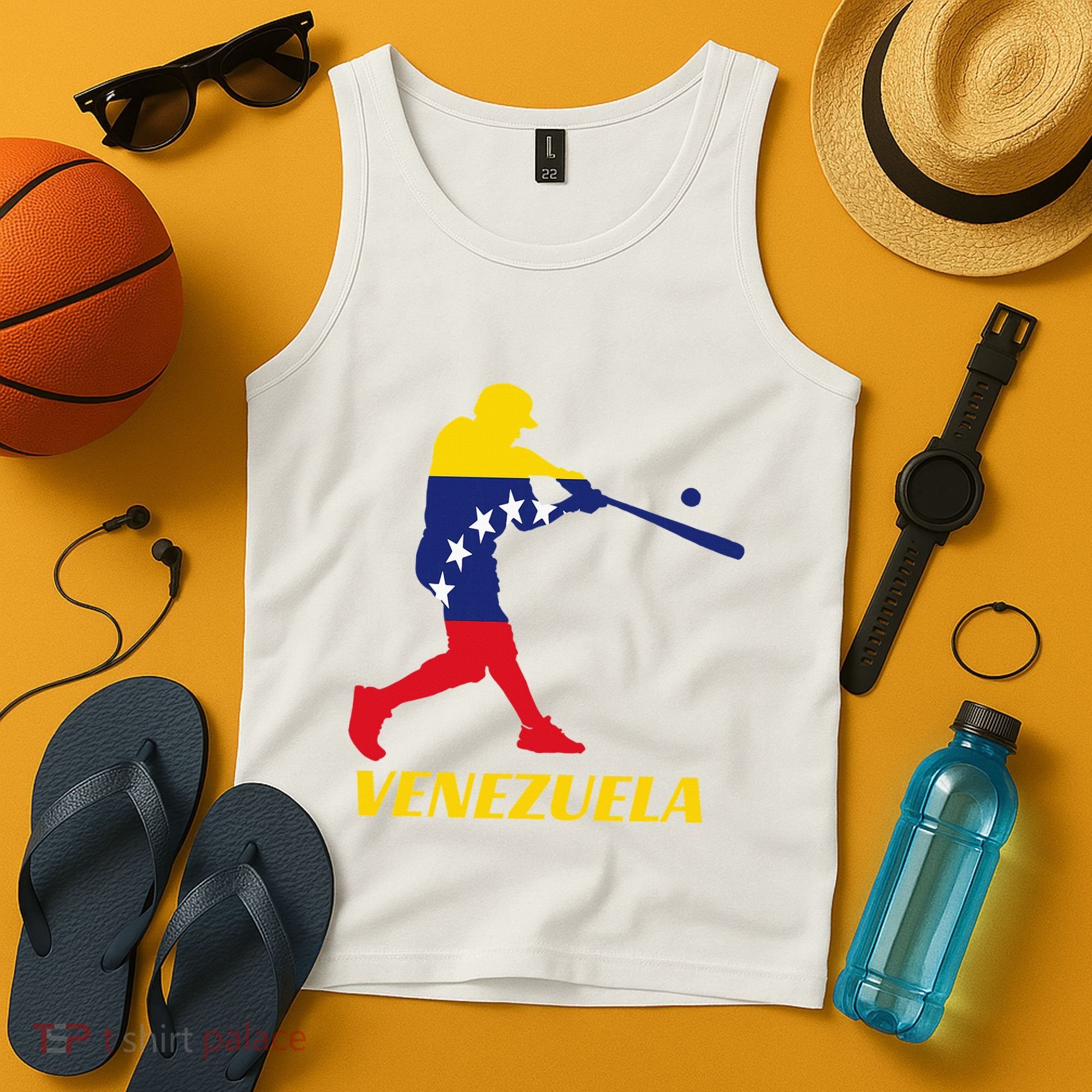 Venezuelan Baseball Player Batter National Team Flag Gift Tank Top