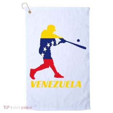 Venezuelan Baseball Player Batter National Team Flag Gift Golf Towel