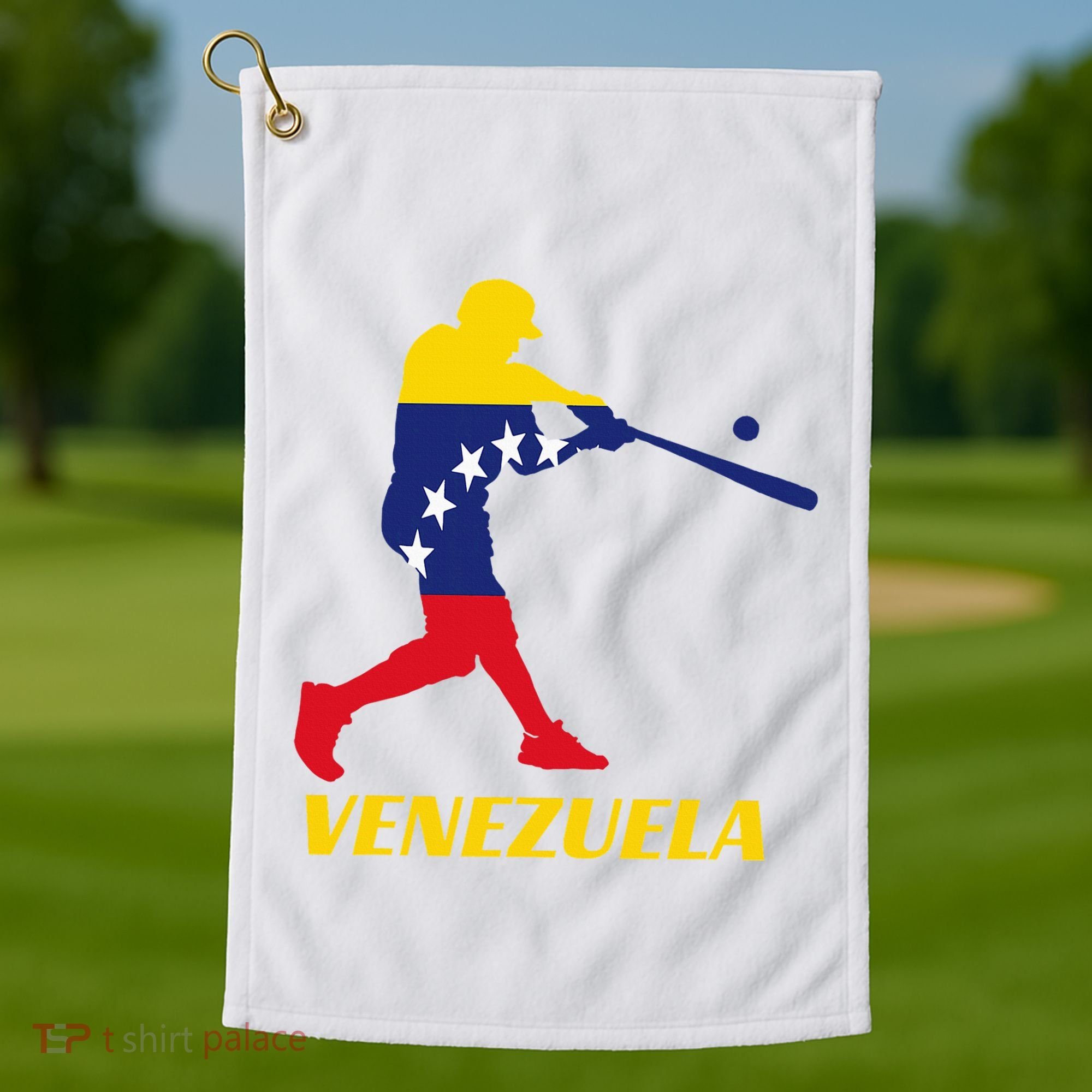 Venezuelan Baseball Player Batter National Team Flag Gift Golf Towel
