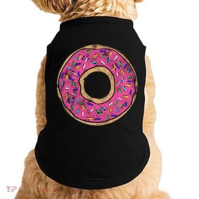 Vintage Big Pink Donut Meaningful Gift Doggie Tank