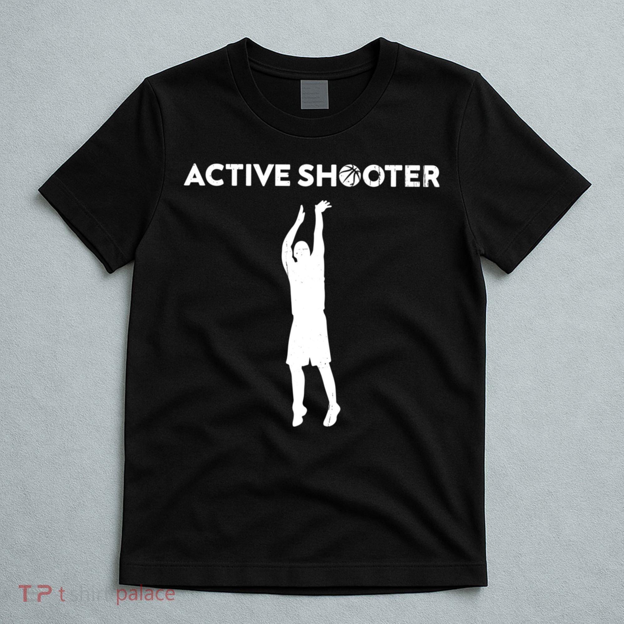 Vintage Basketball Player Active Shooter Basketball Lovers T-Shirt