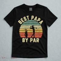 Vintage Best Papa By Par Funny Father's Day Golfing T-Shirt thumb 5
