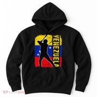Venezuelan Baseball Player Venezuela Flag Baseball Fans Hoodie thumb 0