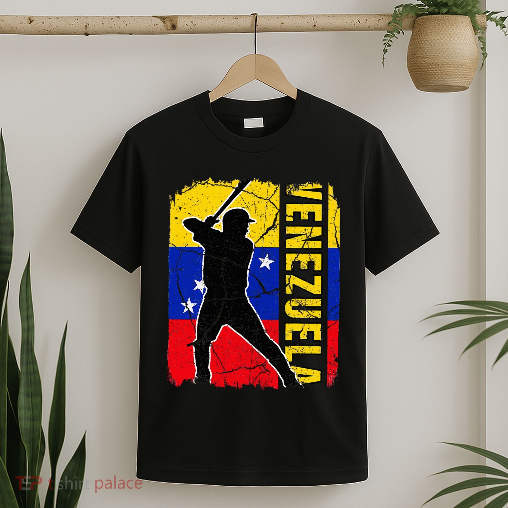Venezuelan Baseball Player Venezuela Flag Baseball Fans T-Shirt