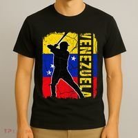 Venezuelan Baseball Player Venezuela Flag Baseball Fans T-Shirt thumb 3