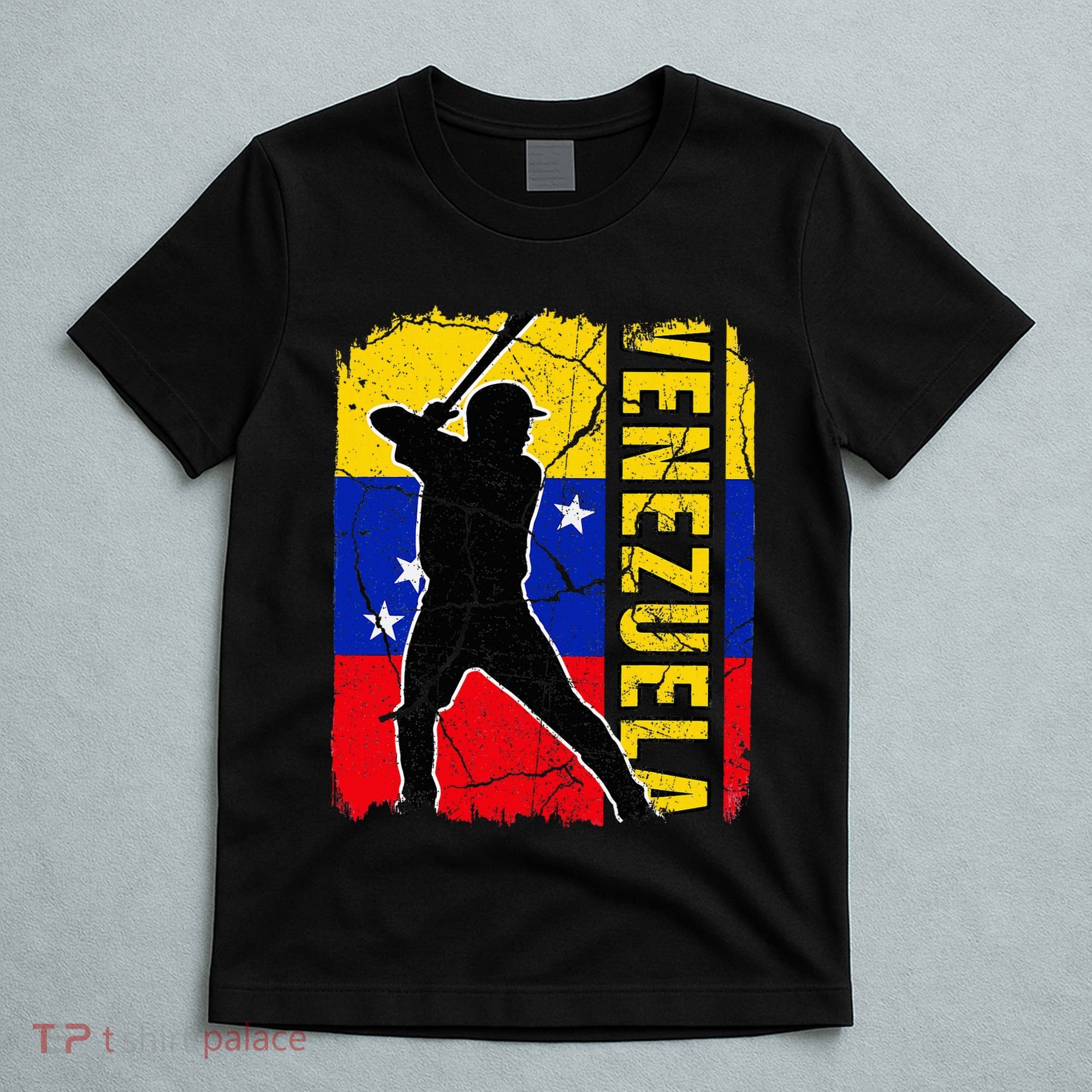 Venezuelan Baseball Player Venezuela Flag Baseball Fans T-Shirt