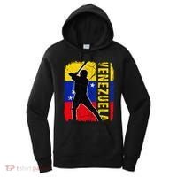 Venezuelan Baseball Player Venezuela Flag Baseball Fans Women's Hoodie thumb 0