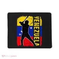 Venezuelan Baseball Player Venezuela Flag Baseball Fans Mousepad thumb 0